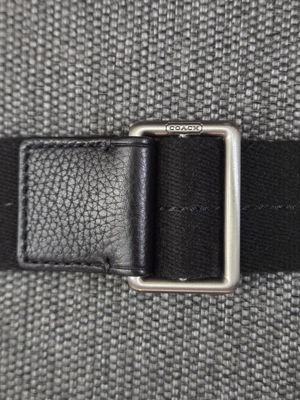 Vintage ​Coach Camden Black Leather Flight Map Crossbody Bag Purse F70457 Unisex - Picture 8 of 15